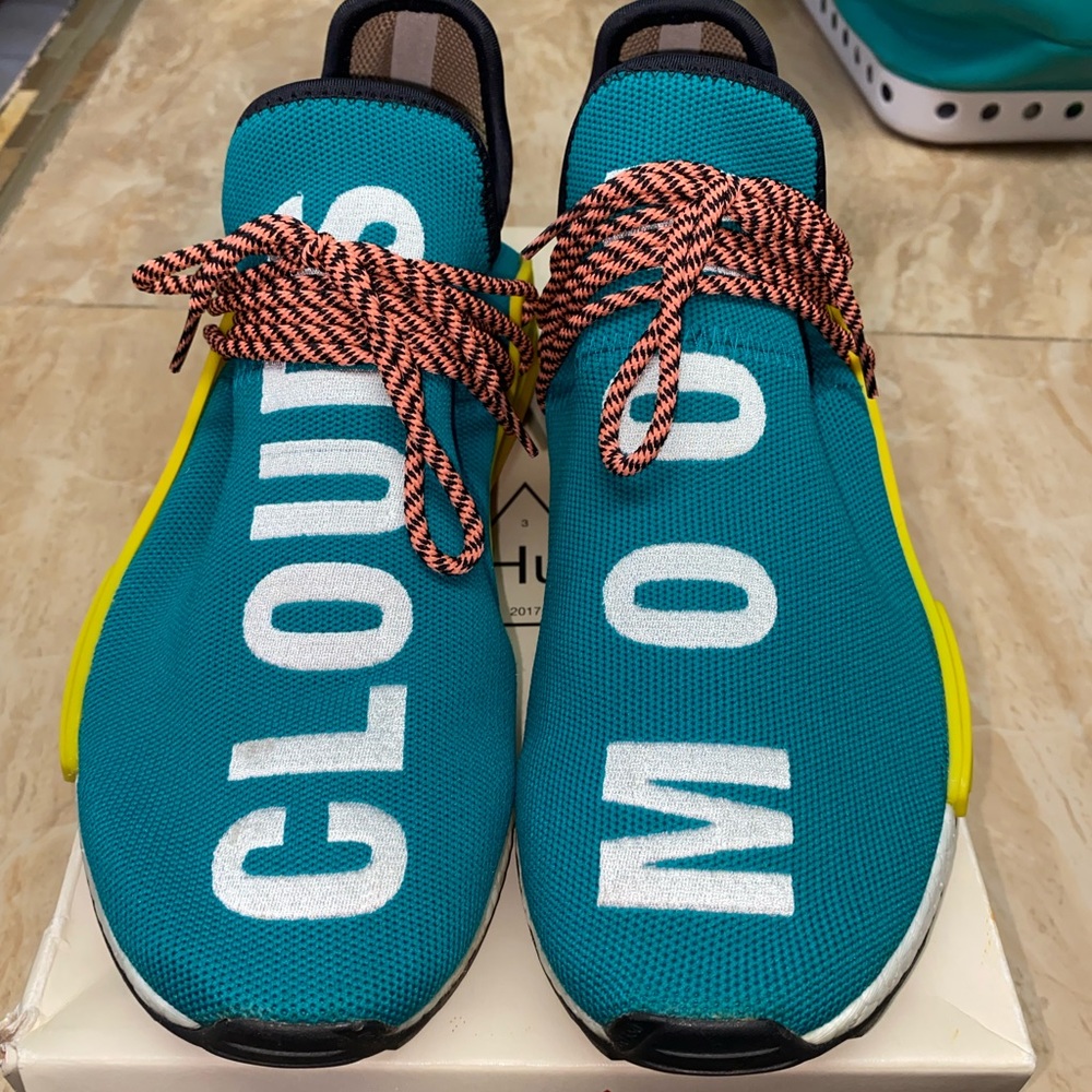 Adidas Human Race NMD Pharrell Sun Glow Men size 9.5 - Picture 12 of 15